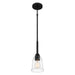 Quoizel MCI1505MBK McIntire One Light Mini Pendant, Matte Black Alternate Image 3.jpg