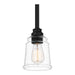 Quoizel MCI1505MBK McIntire One Light Mini Pendant, Matte Black Alternate Image 4.jpg