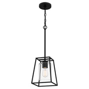 Quoizel PRC1508MBK Prescott One Light Mini Pendant, Matte Black Alternate Image 3.jpg