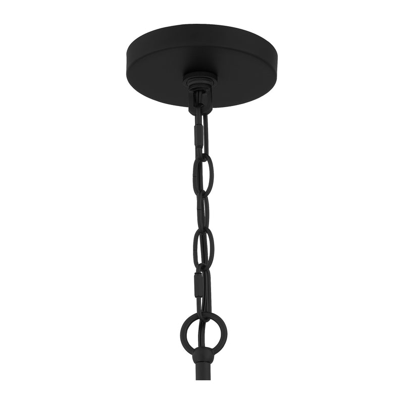 Quoizel PRC1508MBK Prescott One Light Mini Pendant, Matte Black Alternate Image.jpg