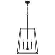Quoizel PRC2818MBK Prescott Four Light Pendant, Matte Black Alternate Image 2.jpg