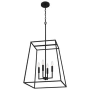 Quoizel PRC2818MBK Prescott Four Light Pendant, Matte Black Alternate Image 3.jpg