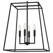 Quoizel PRC2818MBK Prescott Four Light Pendant, Matte Black Alternate Image 4.jpg