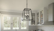 Quoizel PRC2818MBK Prescott Four Light Pendant, Matte Black Alternate Image 7.jpg