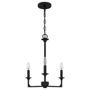 Quoizel PRC5016MBK Prescott Three Light Chandelier, Matte Black Alternate Image.jpg