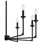 Quoizel PRC5032MBK Prescott Eight Light Chandelier, Matte Black Alternate Image 4.jpg