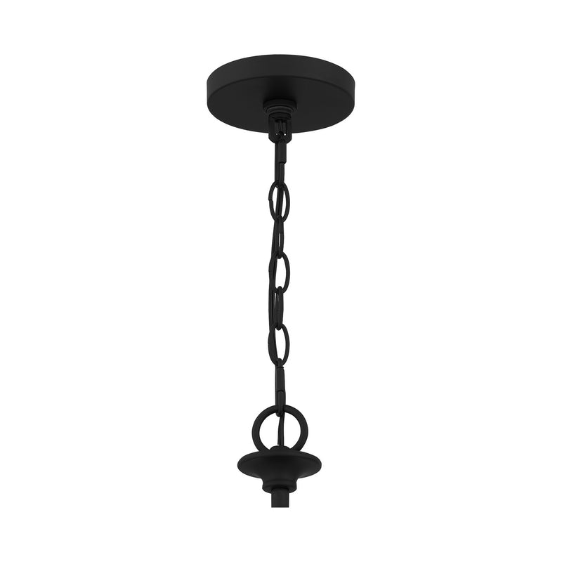 Quoizel PRC5032MBK Prescott Eight Light Chandelier, Matte Black Alternate Image.jpg