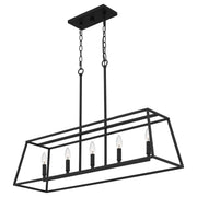 Quoizel PRC536MBK Prescott Five Light Island Chandelier, Matte Black Alternate Image 3.jpg