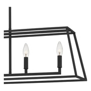 Quoizel PRC536MBK Prescott Five Light Island Chandelier, Matte Black Alternate Image.jpg