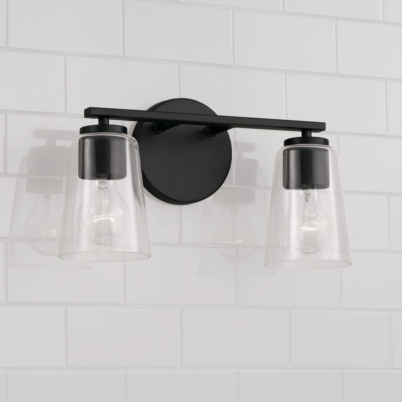 Capital Lighting 148621MB-537 Portman Two Light Vanity, Matte Black Alternate Image 3.jpg