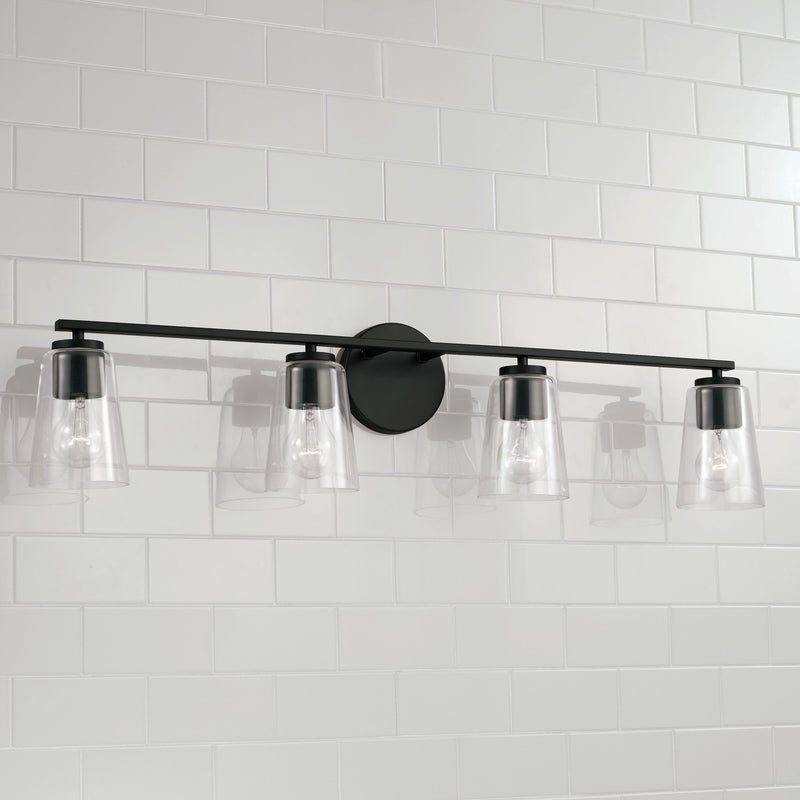 Capital Lighting 148641MB-537 Portman Four Light Vanity, Matte Black Alternate Image 3.jpg