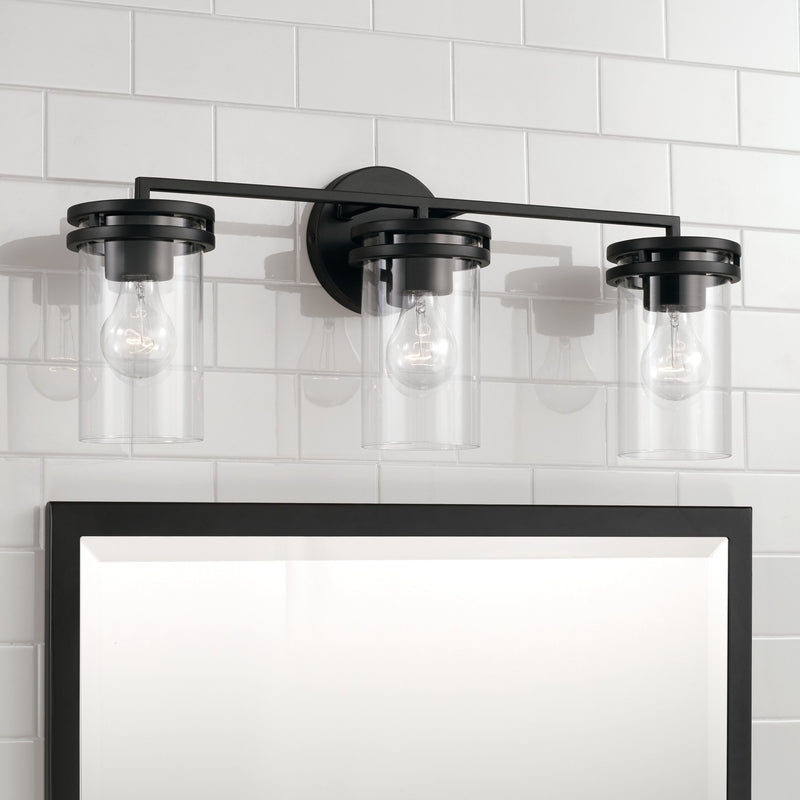 Capital Lighting 148731MB-539 Fuller Three Light Vanity, Matte Black Alternate Image 3.jpg
