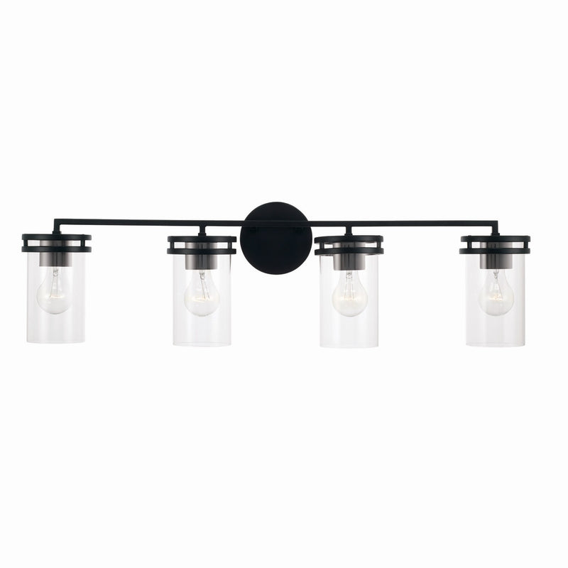 Capital Lighting 148741MB-539 Fuller Four Light Vanity, Matte Black Alternate Image.jpg