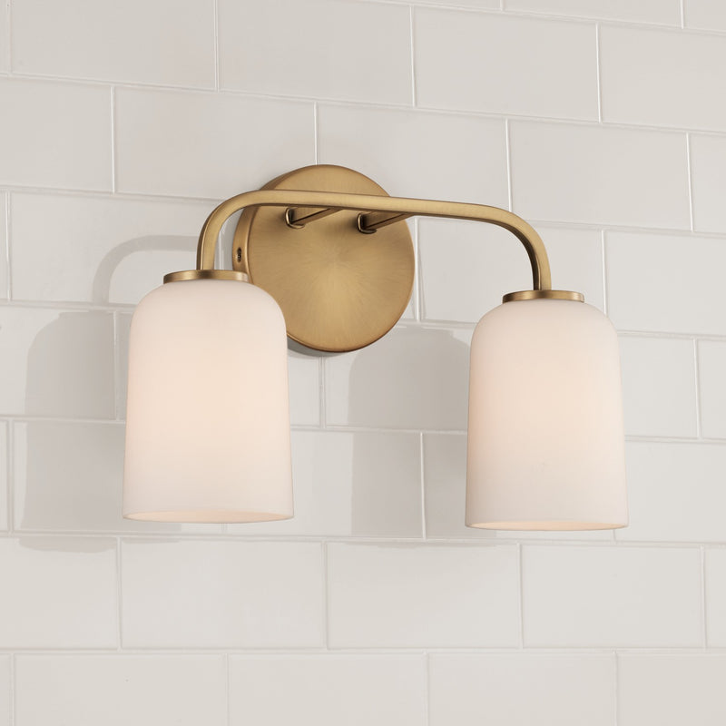 Capital Lighting 148821AD-542 Lawson Two Light Vanity, Aged Brass Alternate Image 3.jpg