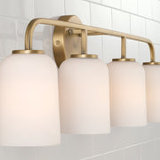 Capital Lighting 148841AD-542 Lawson Four Light Vanity, Aged Brass Alternate Image 4.jpg