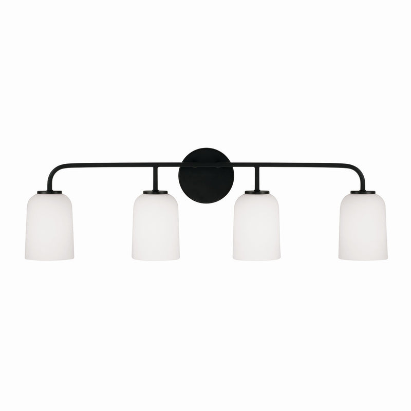 Capital Lighting 148841MB-542 Lawson Four Light Vanity, Matte Black Alternate Image.jpg
