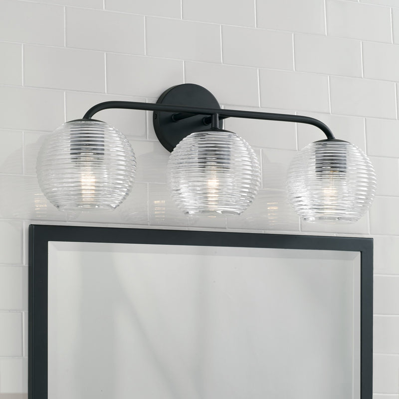 Capital Lighting 149931MB-544 Dolan Three Light Vanity, Matte Black Alternate Image 2.jpg