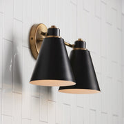Capital Lighting 150121AB Bradley Two Light Vanity, Aged Brass and Black Alternate Image 3.jpg