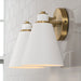 Capital Lighting 150121AW Bradley Two Light Vanity, Aged Brass and White Alternate Image 3.jpg