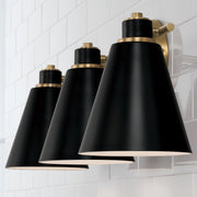 Capital Lighting 150131AB Bradley Three Light Vanity, Aged Brass and Black Alternate Image 3.jpg