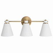 Capital Lighting 150131AW Bradley Three Light Vanity, Aged Brass and White Alternate Image.jpg