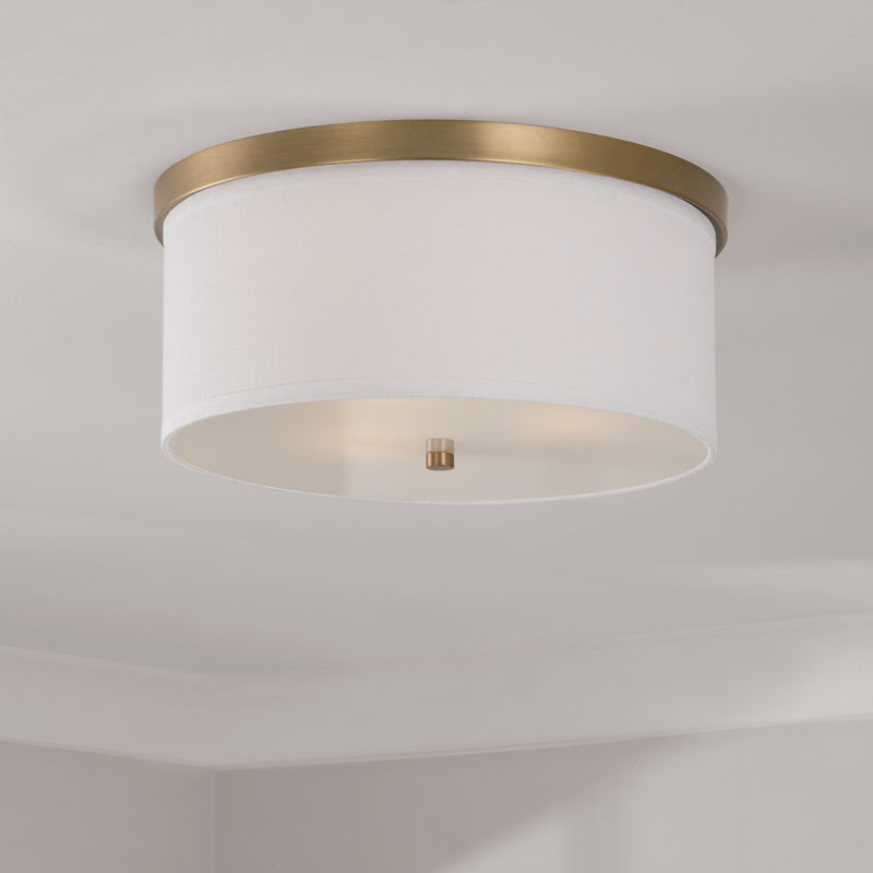 Capital Lighting 2015AD-480 Midtown Three Light Flush Mount, Aged Brass Alternate Image 2.jpg