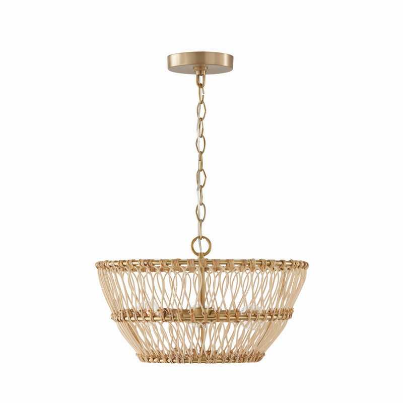 Capital Lighting 244131MA Wren Three Light Semi-Flush Mount, Matte Brass Alternate Image.jpg