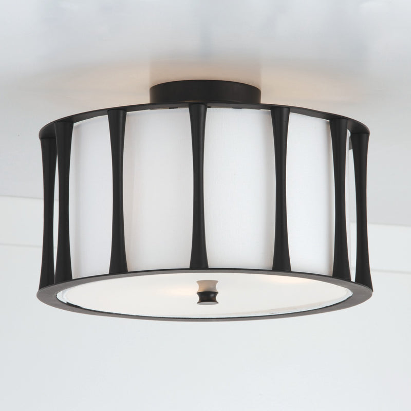 Capital Lighting 244631MB Bodie Three Light Semi-Flush Mount, Matte Black Alternate Image 2.jpg