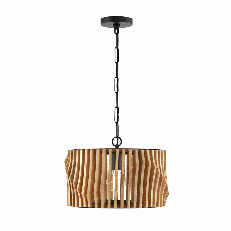Capital Lighting 244632WK Archer One Light Semi-Flush Mount, Light Wood and Matte Black Alternate Image.jpg