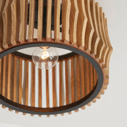 Capital Lighting 244632WK Archer One Light Semi-Flush Mount, Light Wood and Matte Black Alternate Image 4.jpg