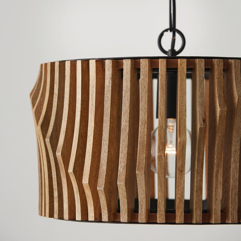 Capital Lighting 244632WK Archer One Light Semi-Flush Mount, Light Wood and Matte Black Alternate Image.jpg