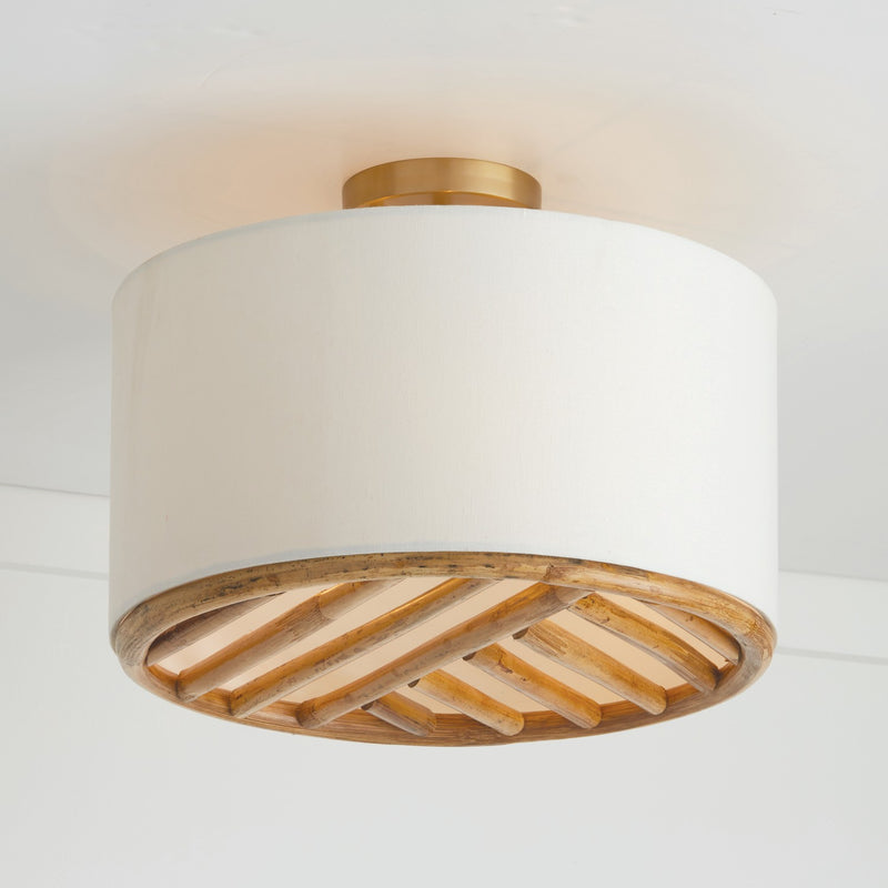 Capital Lighting 247431MA Soleil Three Light Semi-Flush Mount, Matte Brass Alternate Image 3.jpg