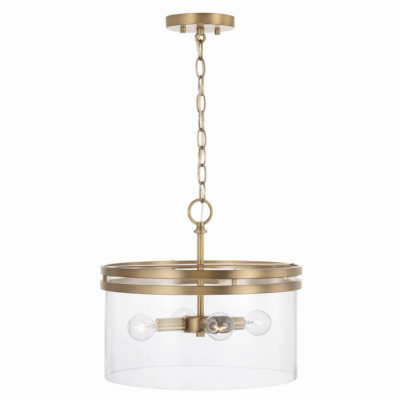 Capital Lighting 248741AD Fuller Four Light Semi-Flush Mount, Aged Brass Alternate Image 2.jpg