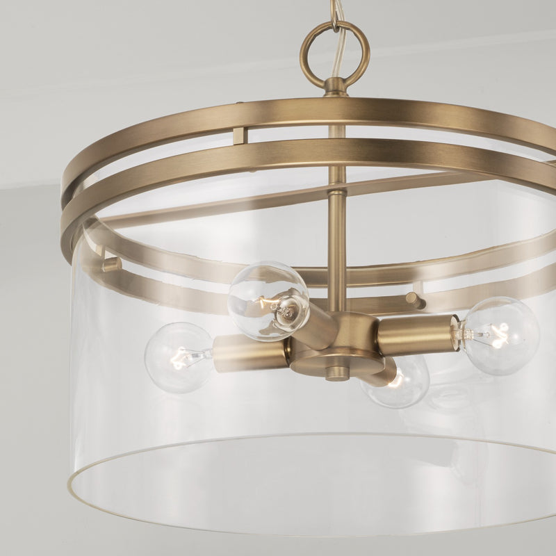Capital Lighting 248741AD Fuller Four Light Semi-Flush Mount, Aged Brass Alternate Image 4.jpg