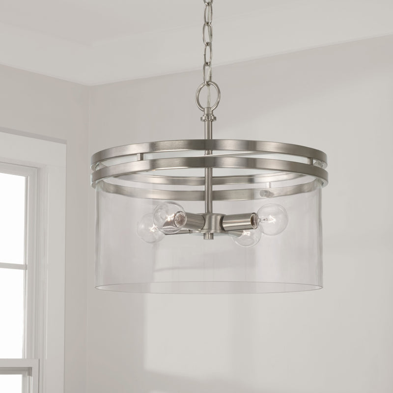 Capital Lighting 248741BN Fuller Four Light Semi-Flush Mount, Brushed Nickel Alternate Image 3.jpg