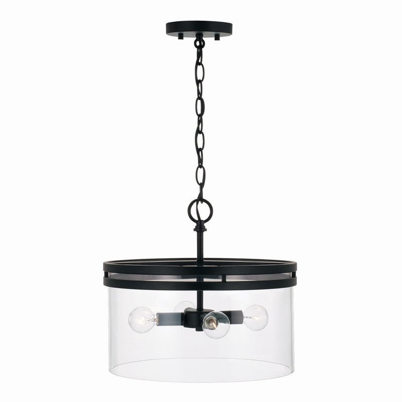 Capital Lighting 248741MB Fuller Four Light Semi-Flush Mount, Matte Black Alternate Image 2.jpg