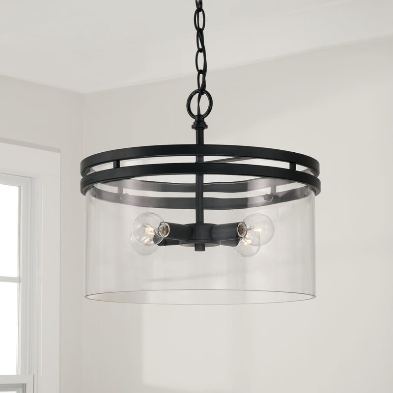 Capital Lighting 248741MB Fuller Four Light Semi-Flush Mount, Matte Black Alternate Image 3.jpg
