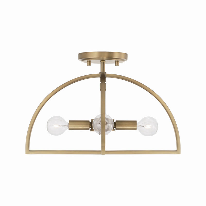 Capital Lighting 248841AD Lawson Four Light Semi-Flush Mount, Aged Brass Alternate Image 2.jpg
