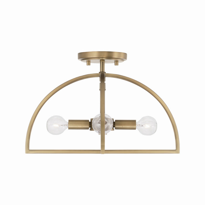 Capital Lighting 248841AD Lawson Four Light Semi-Flush Mount, Aged Brass Alternate Image 2.jpg