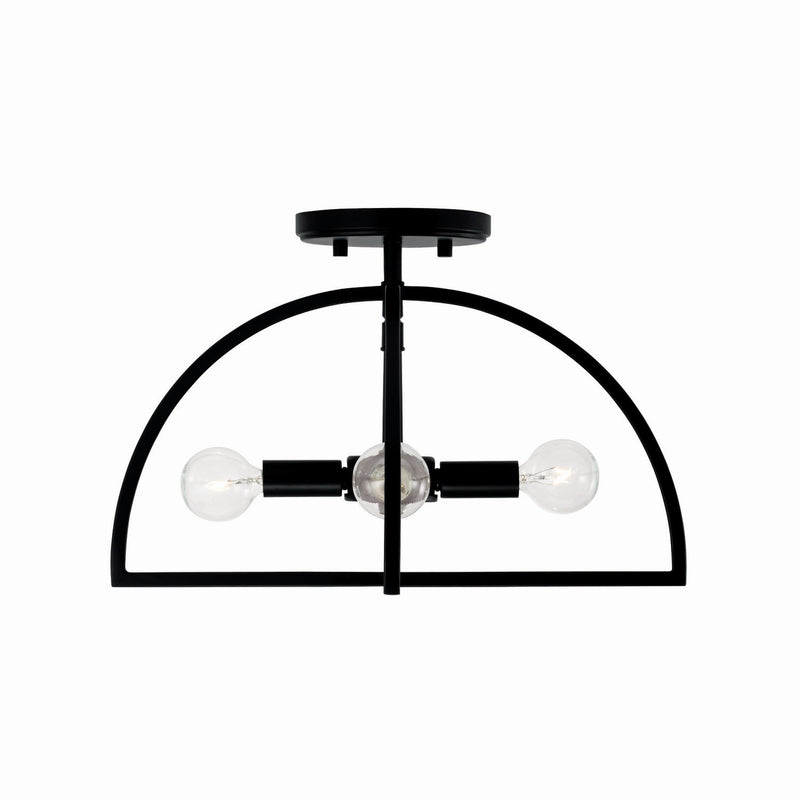 Capital Lighting 248841MB Lawson Four Light Semi-Flush Mount, Matte Black Alternate Image 2.jpg