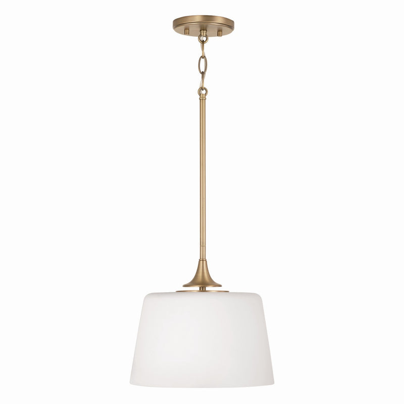 Capital Lighting 248911AD Presley One Light Semi-Flush Mount, Aged Brass Alternate Image 2.jpg