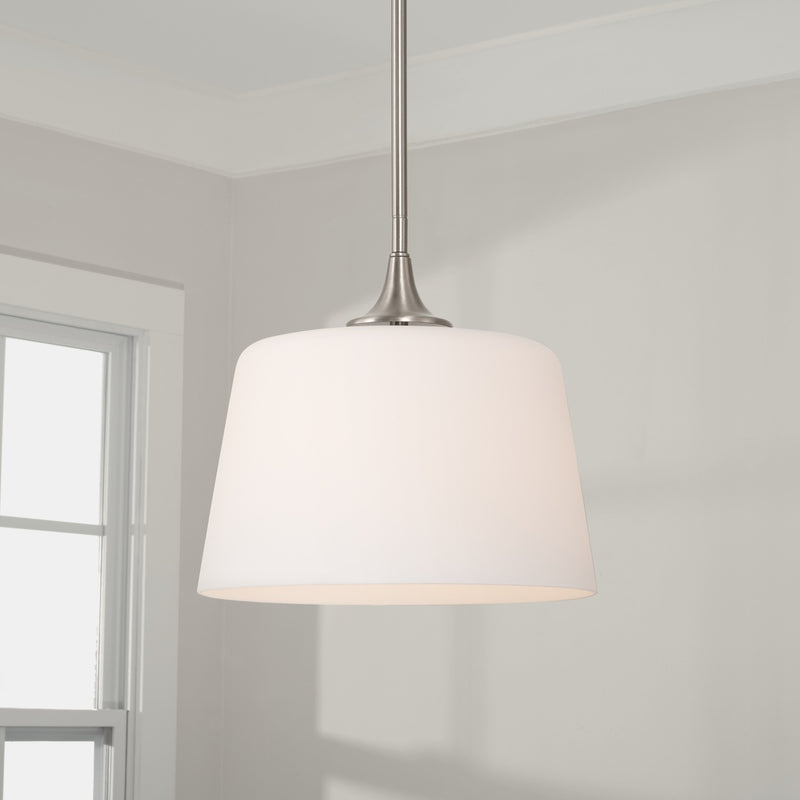 Capital Lighting 248911BN Presley One Light Semi-Flush Mount, Brushed Nickel Alternate Image 3.jpg
