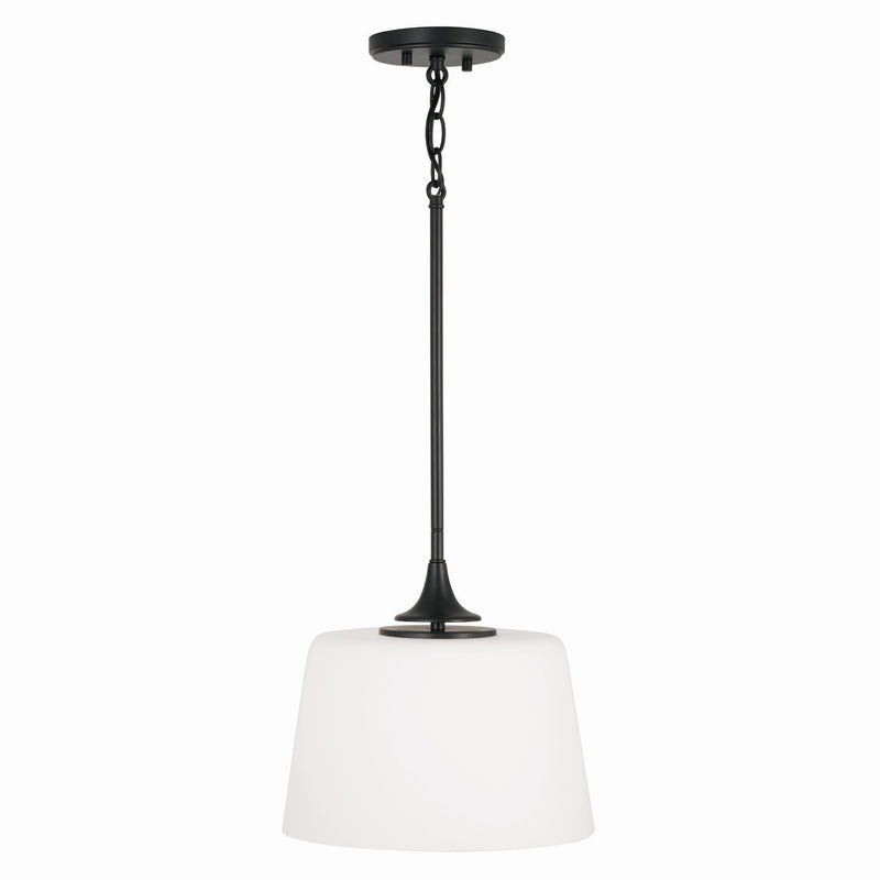Capital Lighting 248911MB Presley One Light Semi-Flush Mount, Matte Black Alternate Image 2.jpg