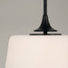 Capital Lighting 248911MB Presley One Light Semi-Flush Mount, Matte Black Alternate Image 4.jpg