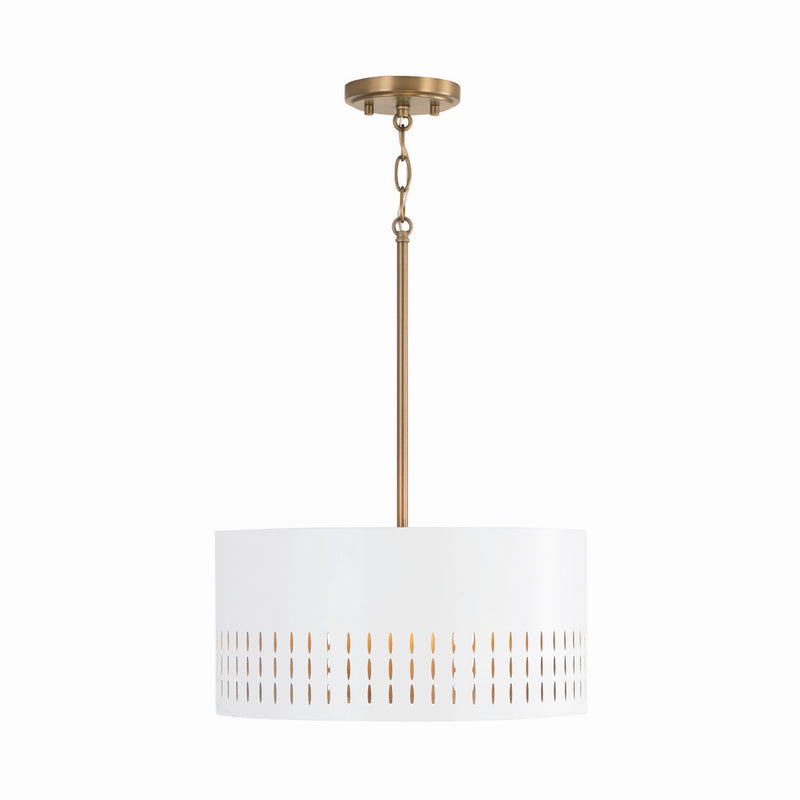 Capital Lighting 250231AW Dash Three Light Semi-Flush Mount, Aged Brass and White Alternate Image.jpg