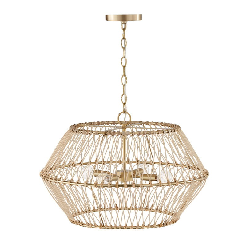 Capital Lighting 344142MA Wren Four Light Pendant, Matte Brass Alternate Image.jpg