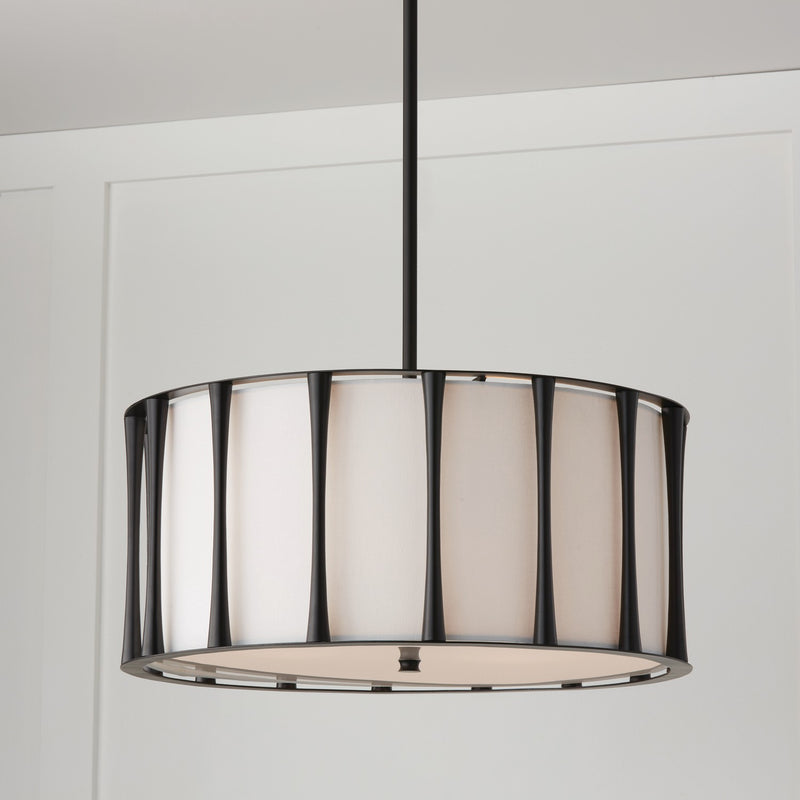 Capital Lighting 344641MB Bodie Four Light Pendant, Matte Black Alternate Image.jpg