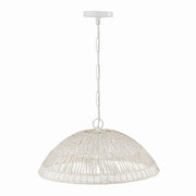 Capital Lighting 347511HH Naomi One Light Pendant, Chalk White Alternate Image.jpg