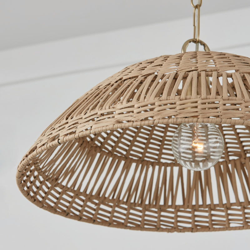 Capital Lighting 347511MA Naomi One Light Pendant, Matte Brass Alternate Image 3.jpg