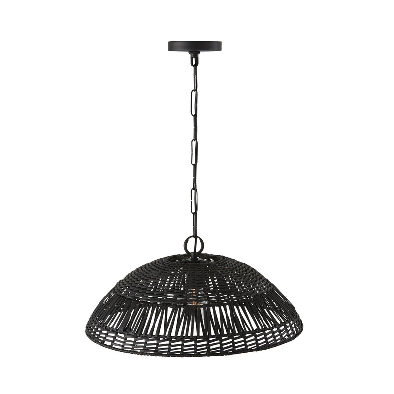 Capital Lighting 347511MB Naomi One Light Pendant, Matte Black Alternate Image.jpg